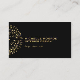 Vintag-Modernistische Sternexplosion Räume Designe Visitenkarte