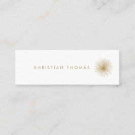 VINTAG MODERNISTISCHER INNENDESIGNER MINI VISITENKARTE