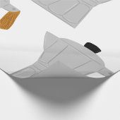 Vintag Moka Pot Kaffeemaschine Retro Espresso Geschenkpapier