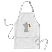 Vintag Moka Pot Kaffeemaschine Retro Espresso Schürze (Vorne)