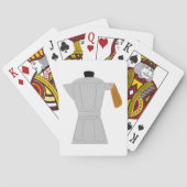 Vintag Moka Pot Kaffeemaschine Retro Espresso Spielkarten (Rückseite)