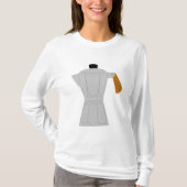 Vintag Moka Pot Kaffeemaschine Retro Espresso T-Shirt (Vorderseite)