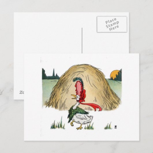 Vintag Momma Goose Postkarte (Vorne/Hinten)