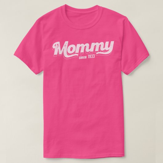 Vintag Mommy Seit 1933 T-Shirt (Design vorne)
