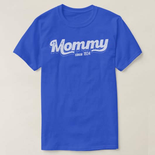 Vintag Mommy Seit 1934 T-Shirt (Design vorne)