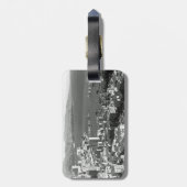 Vintag Monaco Fürstentum Monte Carlo Hafen Jigsa Gepäckanhänger (Rückseite vertikal)