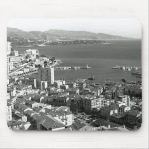 Vintag Monaco Fürstentum Monte Carlo Hafen Mousepad