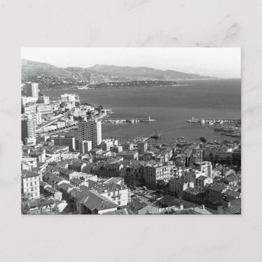 Vintag Monaco Fürstentum Monte Carlo Hafen Postkarte (Vorderseite)