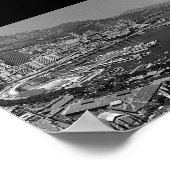 Vintag Monaco Monte-Carlo Allgemeiner Überblick Poster (Ecke)