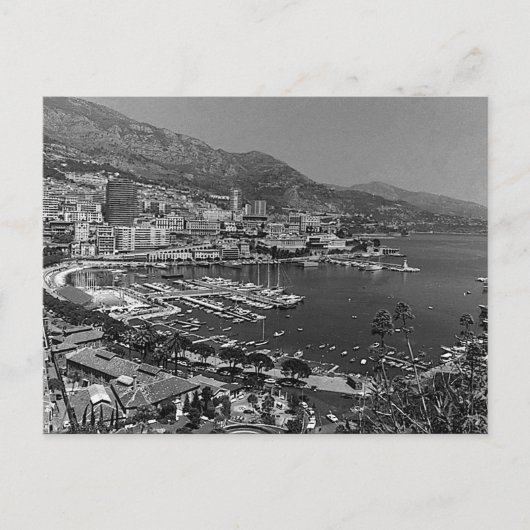 Vintag Monaco Monte-Carlo Allgemeiner Überblick Postkarte (Vorderseite)