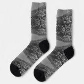 Vintag Monaco Monte-Carlo Allgemeiner Überblick Socken (Linkes Detail)