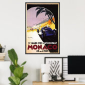 Vintag Monaco - Poster (Heimbüro)
