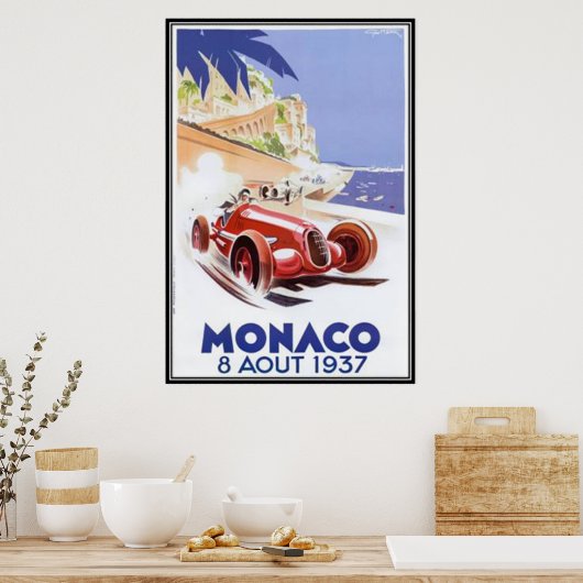Vintag Monaco - Poster (Küche)