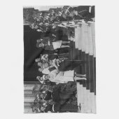 Vintag Monaco Prinz Albert und Prinzessin Grace Geschirrtuch (Vertikal)