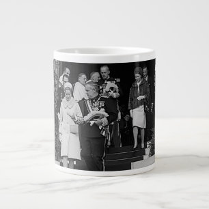 Vintag Monaco Prinz Albert und Prinzessin Grace Ki Jumbo-Tasse