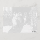 Vintag Monaco Prinz Albert und Prinzessin Grace Postkarte (Rückseite)