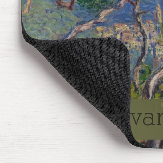 Vintag Monet Mit Monogramm Mousepad (Ecke)