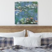 Vintag Monet Water Lilies Leinwanddruck (Insitu (Schlafzimmer))