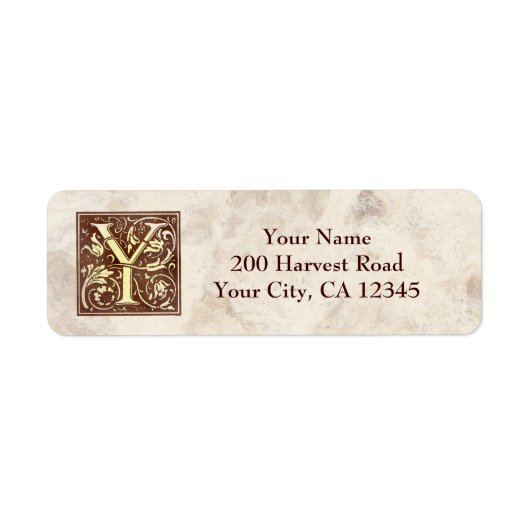 Vintag Monogramm Y (Vorne)