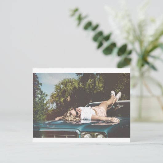 Vintag Monroe Inspiriert Postkarte (Stehend Vorderseite)