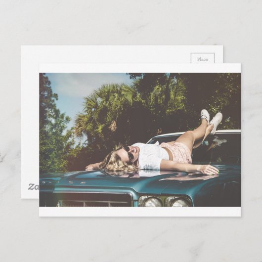 Vintag Monroe Inspiriert Postkarte (Vorne/Hinten)