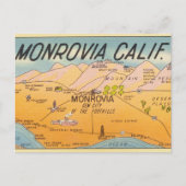 Vintag Monrovia Kalifornien Postkarte (Vorderseite)