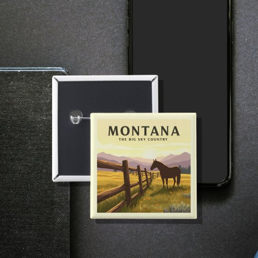 Vintag Montana Button