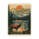 Vintag Montana Magnet (Vertikal)