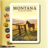 Vintag Montana Magnet