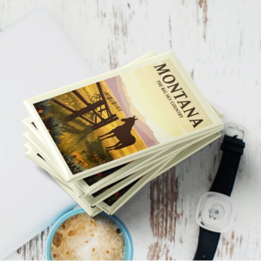 Vintag Montana Magnet