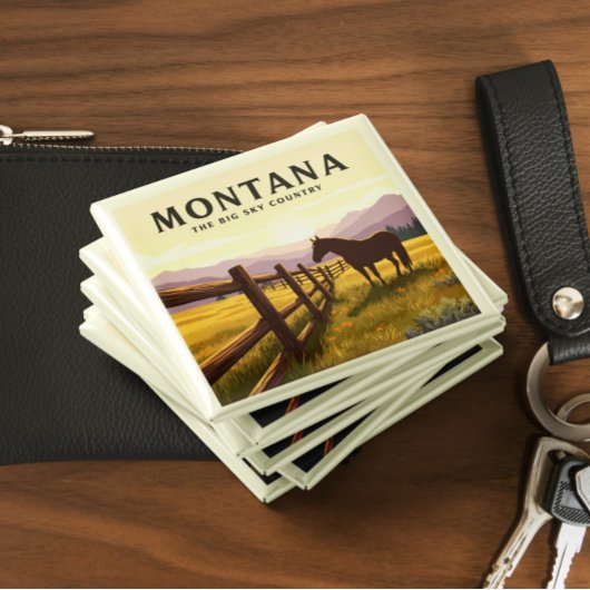 Vintag Montana Magnet