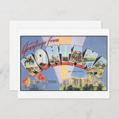 Vintag Montana Postkarte (Vorne/Hinten)