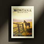 Vintag Montana Postkarte