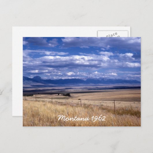 Vintag Montana Postkarte (Vorne/Hinten)