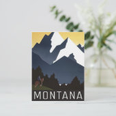 Vintag Montana Postkarte (Stehend Vorderseite)