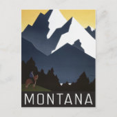 Vintag Montana Postkarte (Vorderseite)