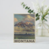 Vintag Montana Reise Postkarte (Stehend Vorderseite)
