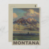 Vintag Montana Reise Postkarte (Vorne/Hinten)