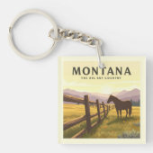 Vintag Montana Schlüsselanhänger (Vorderseite)