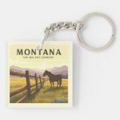 Vintag Montana Schlüsselanhänger (Rückseite)