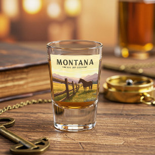 Vintag Montana Schnapsglas