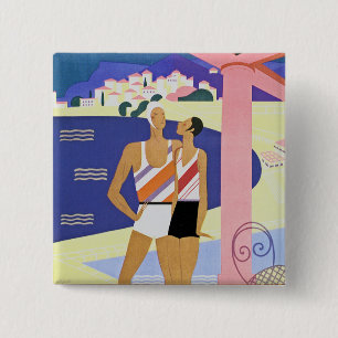 Vintag Monte Carlo Beach Button