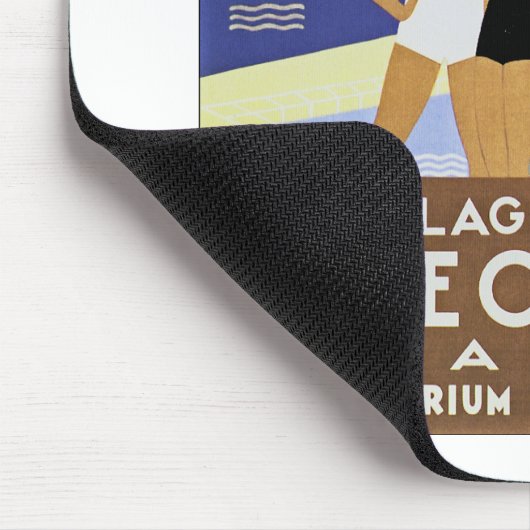 Vintag Monte Carlo Beach Mousepad (Ecke)