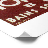 Vintag Monte Carlo Beach Poster (Ecke)