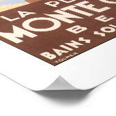 Vintag Monte Carlo Beach Travel Poster (Ecke)