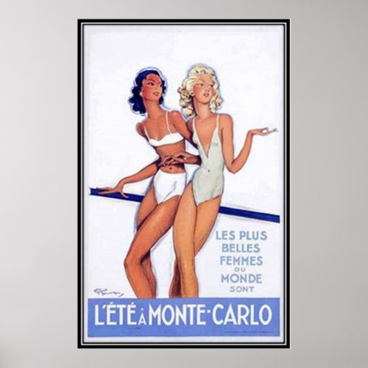 Vintag Monte-Carlo, Monaco - Poster (Vorne)