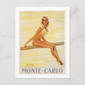 Vintag Monte Carlo, Monaco - Postkarte (Vorderseite)