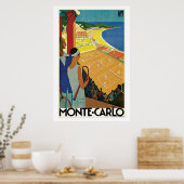 Vintag Monte Carlo Wandern Poster (Küche)