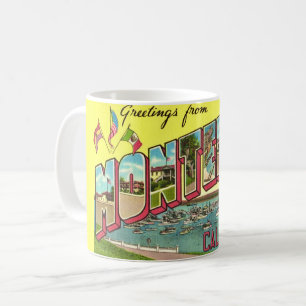 Vintag Monterey CA Grußveranstaltung Tasse