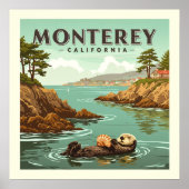 Vintag Monterey California Poster (Vorne)
